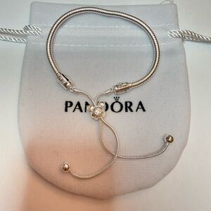 Pandora Disney Parks Mickey Mouse Icon Fantasyland Castle Slider Bracelet